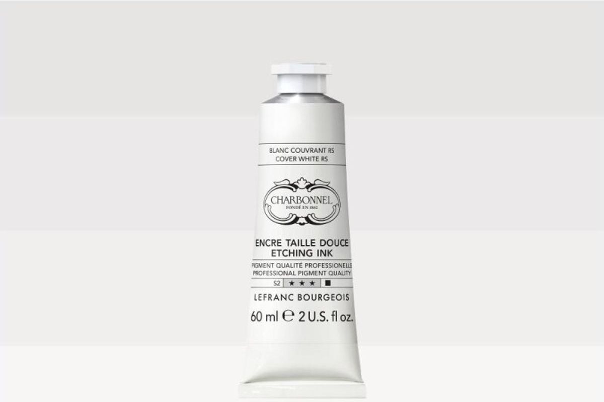 Charbonnel - Etching Ink - Tryksværte - Cover White Rs 200 Ml