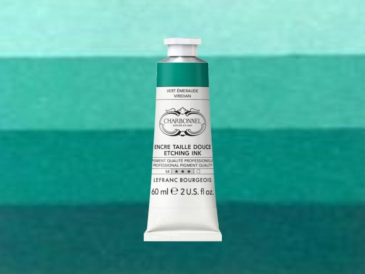 Charbonnel - Etching Ink - Tryksværte - Emerald Green 60 Ml