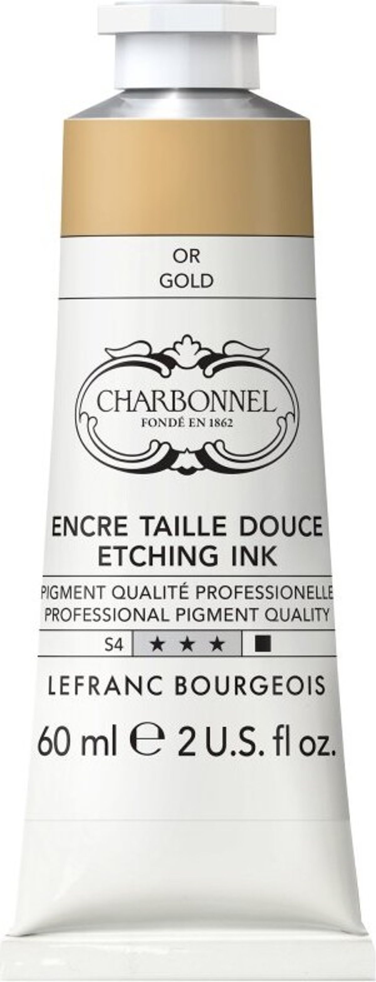 Charbonnel - Etching Ink - Tryksværte - Guld 60 Ml