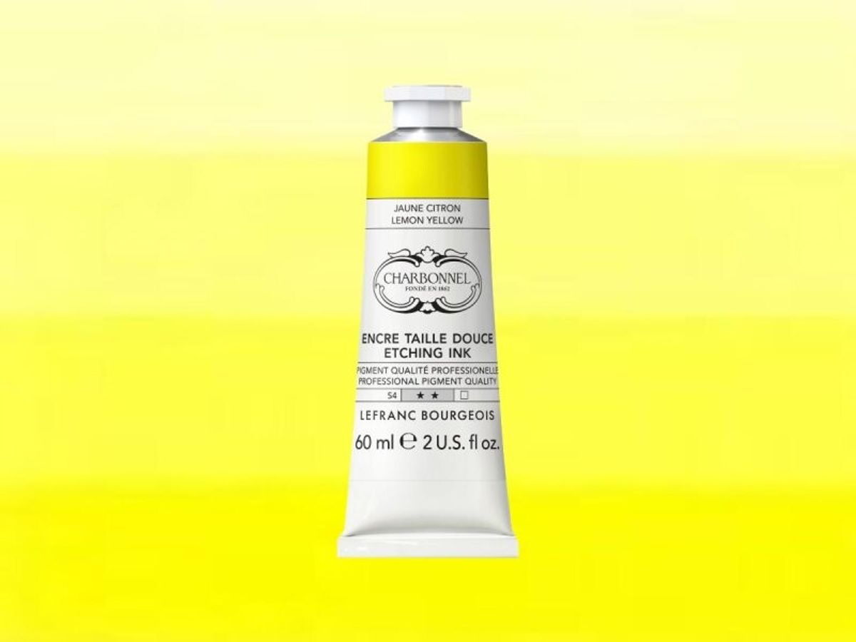 Charbonnel - Etching Ink - Tryksværte - Lemon Yellow 60 Ml