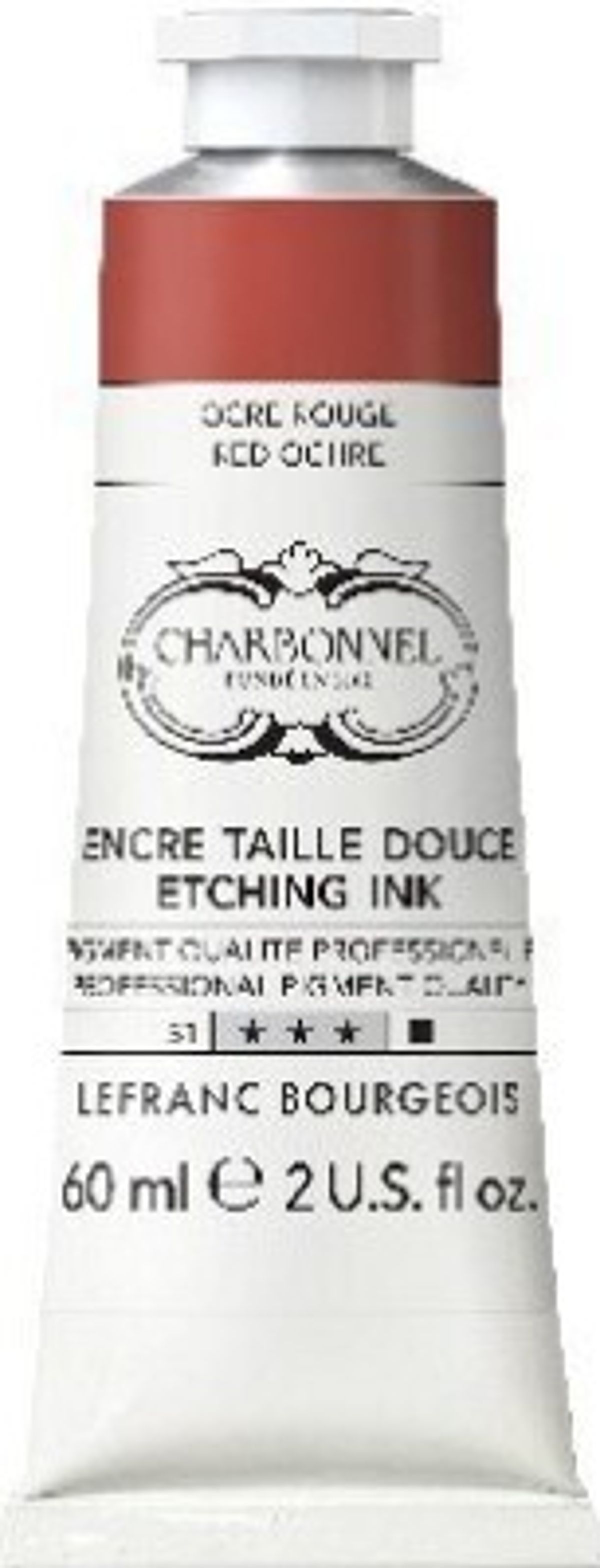 Charbonnel - Etching Ink - Tryksværte - Red Ochre 60 Ml