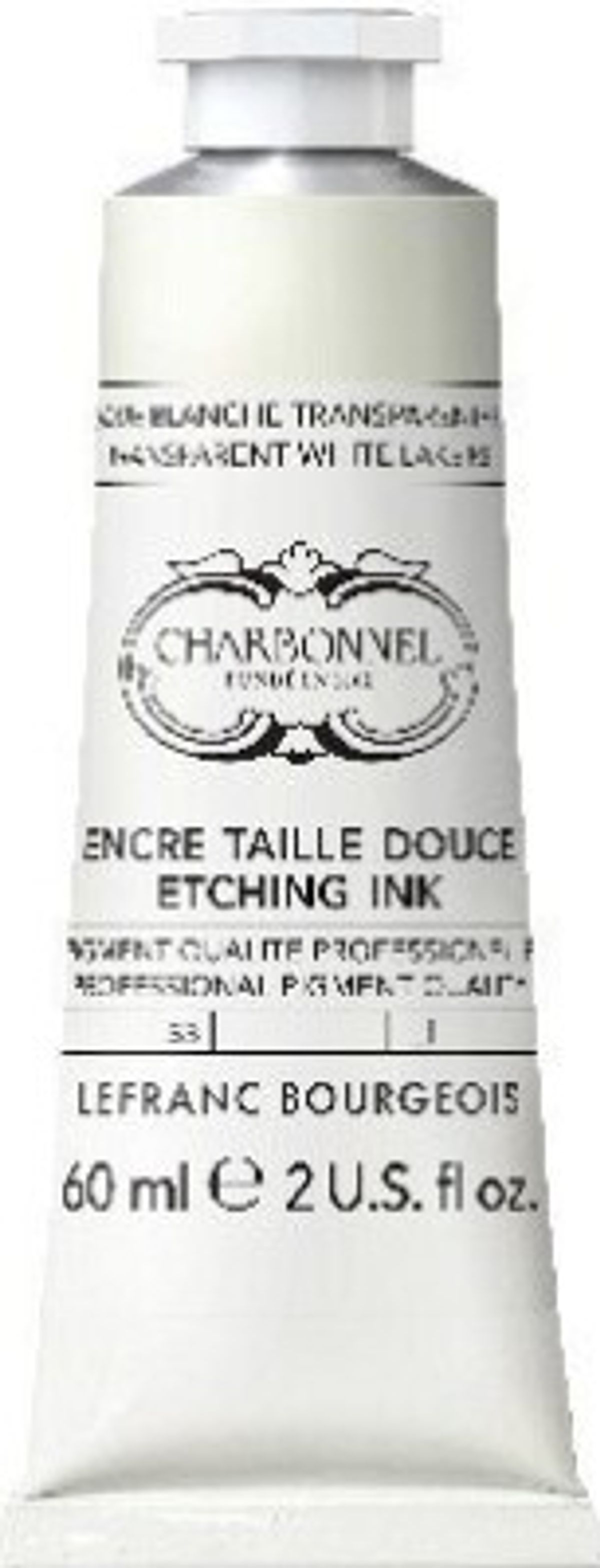 Charbonnel - Etching Ink - Tryksværte - Transparent White Lake 60 Ml