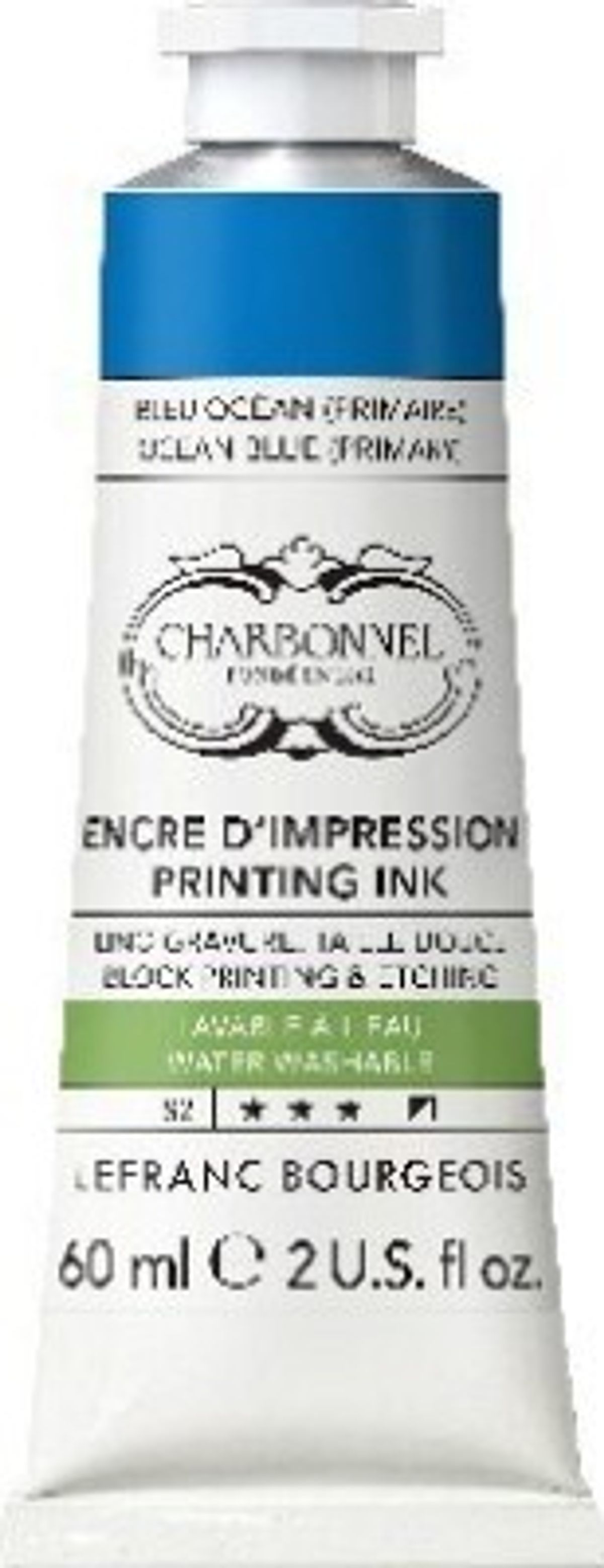 Charbonnel - Printing Ink - Ocean Blue Primary 60 Ml