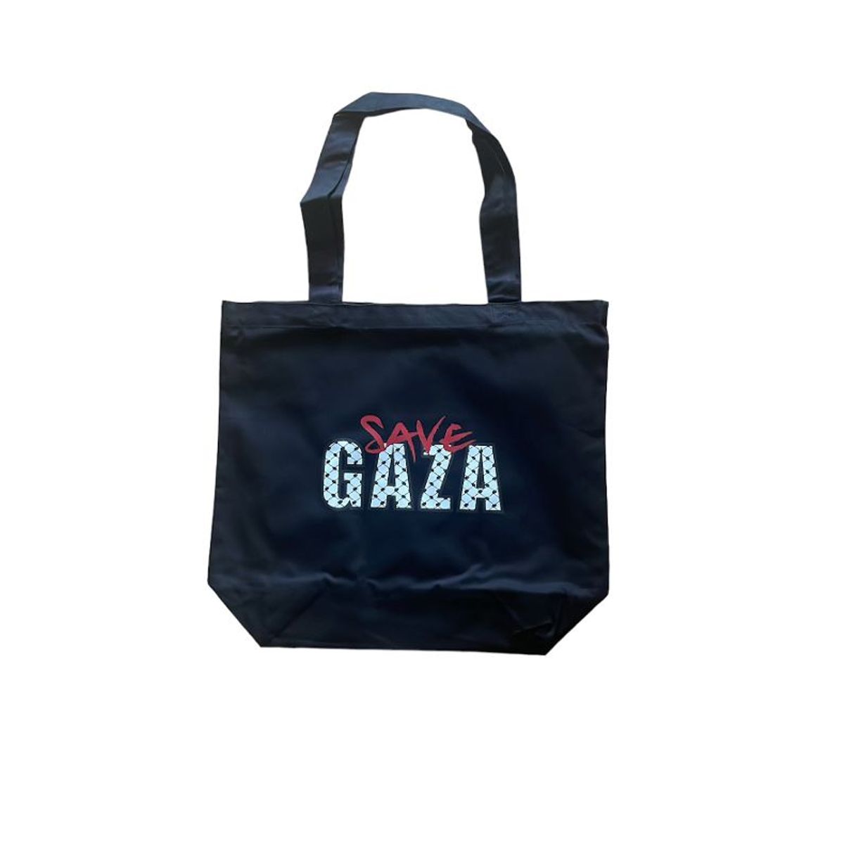 CHARITY SAVE GAZA' MEDIUM TOTE BAG BLACK