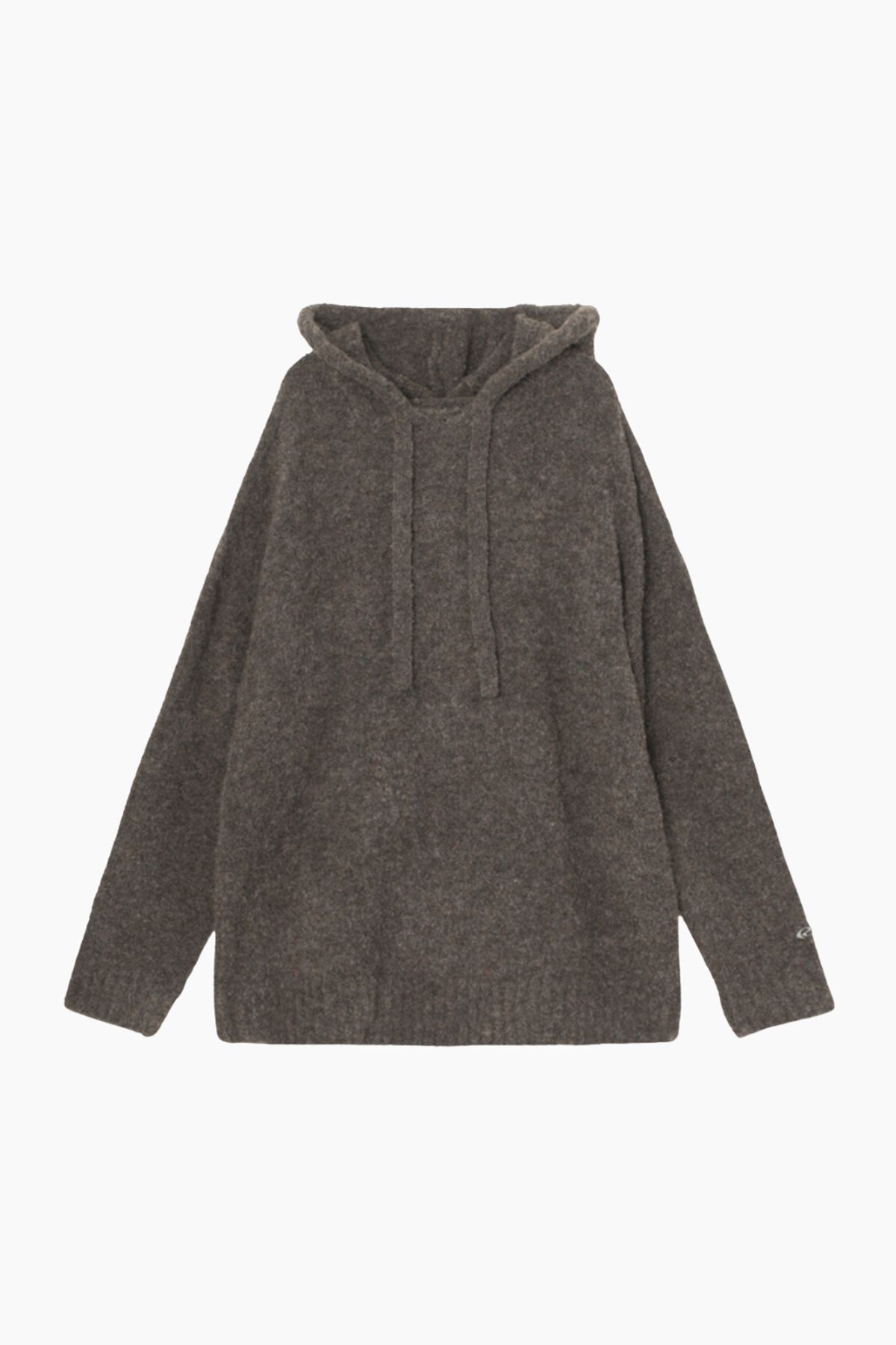 Charliers Knit Hoodie - Asphalt - Résumé - Grå L