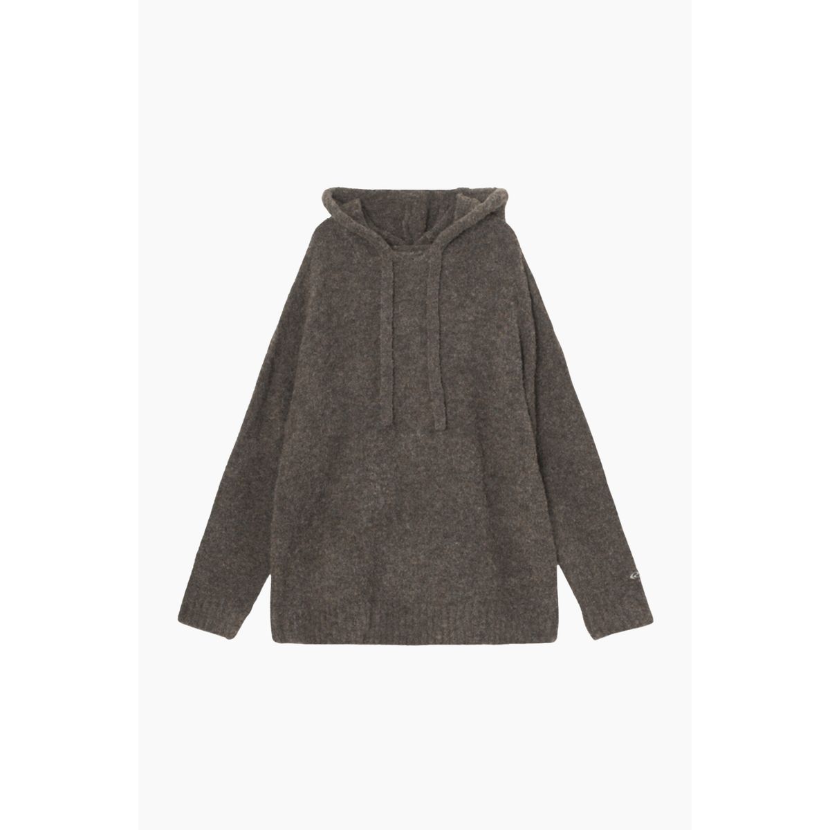 Charliers Knit Hoodie - Asphalt - Résumé - Grå M