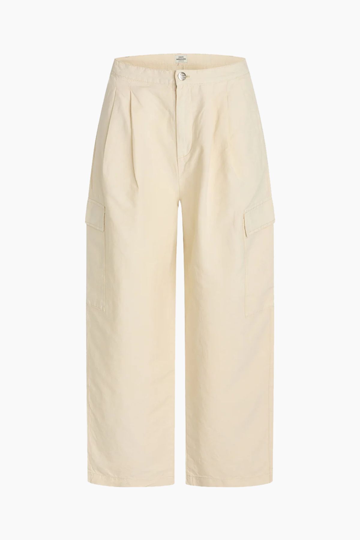 Charlotte Palma Pants - Whitecap Grey - Mads Nørgaard - Beige L