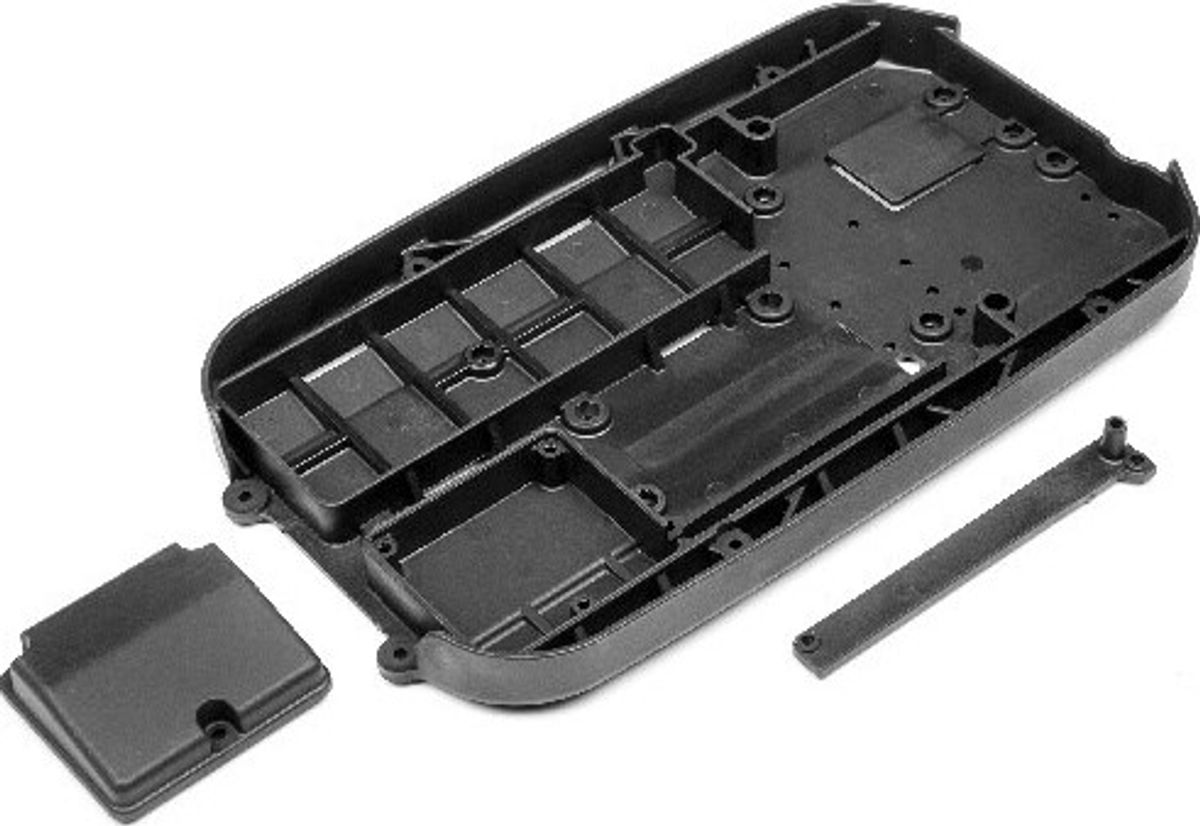 Chassis Tub W/reciever Box Lid & Wire Cover - Mv29026 - Maverick Rc