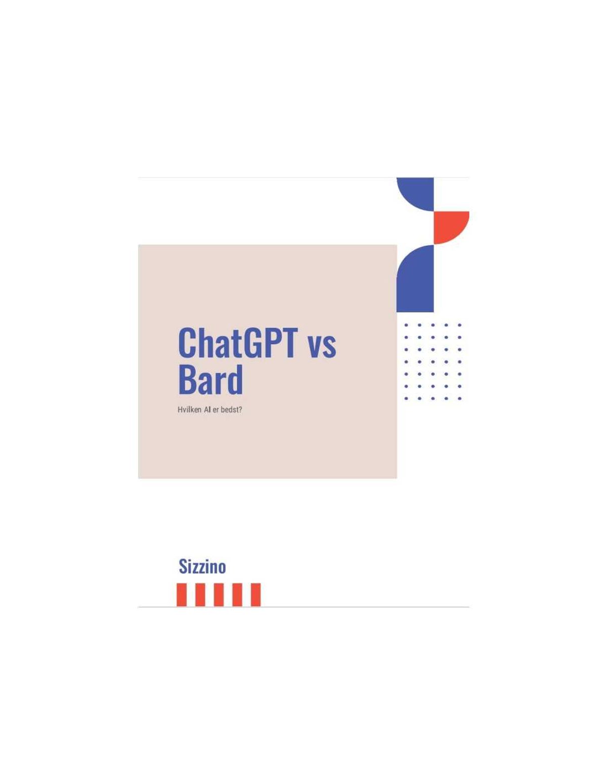 ChatGPT vs Bard - Hvilken AI er bedst?