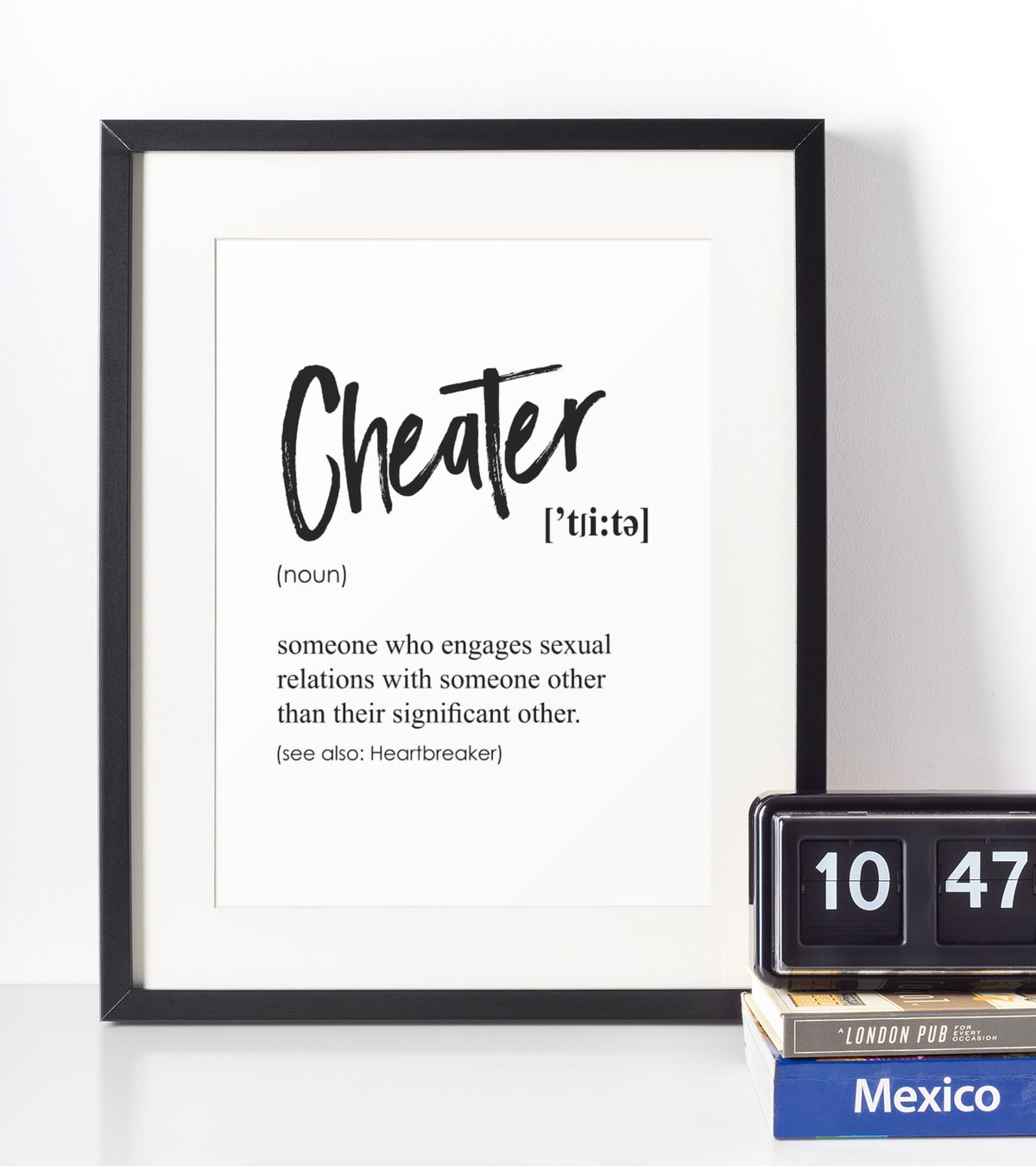 Cheater definition plakat