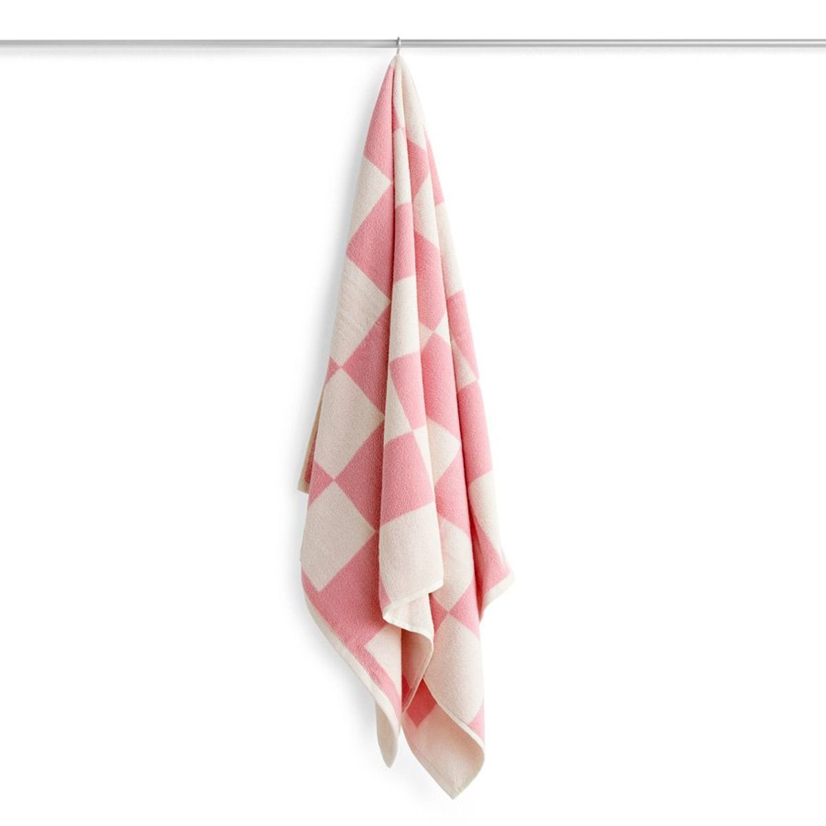 Check Bath Towel, pink