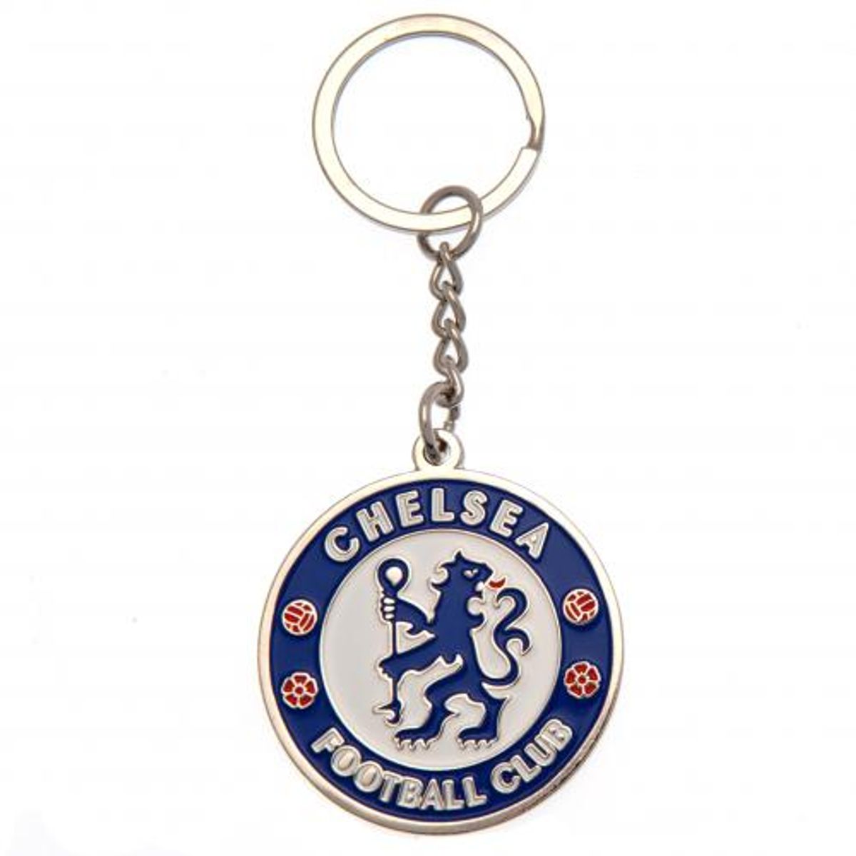 Chelsea F.C. Logo Nøglering - 45mm x 45mm