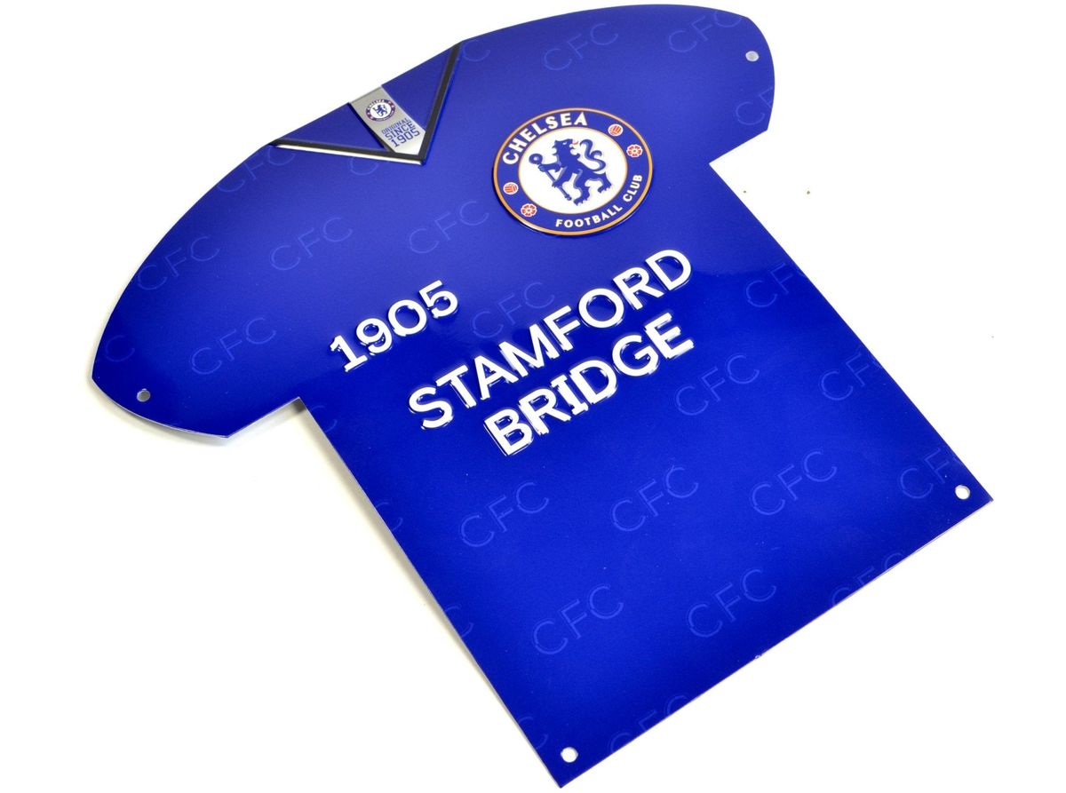 Chelsea FC skilt i metal (24x25 cm)