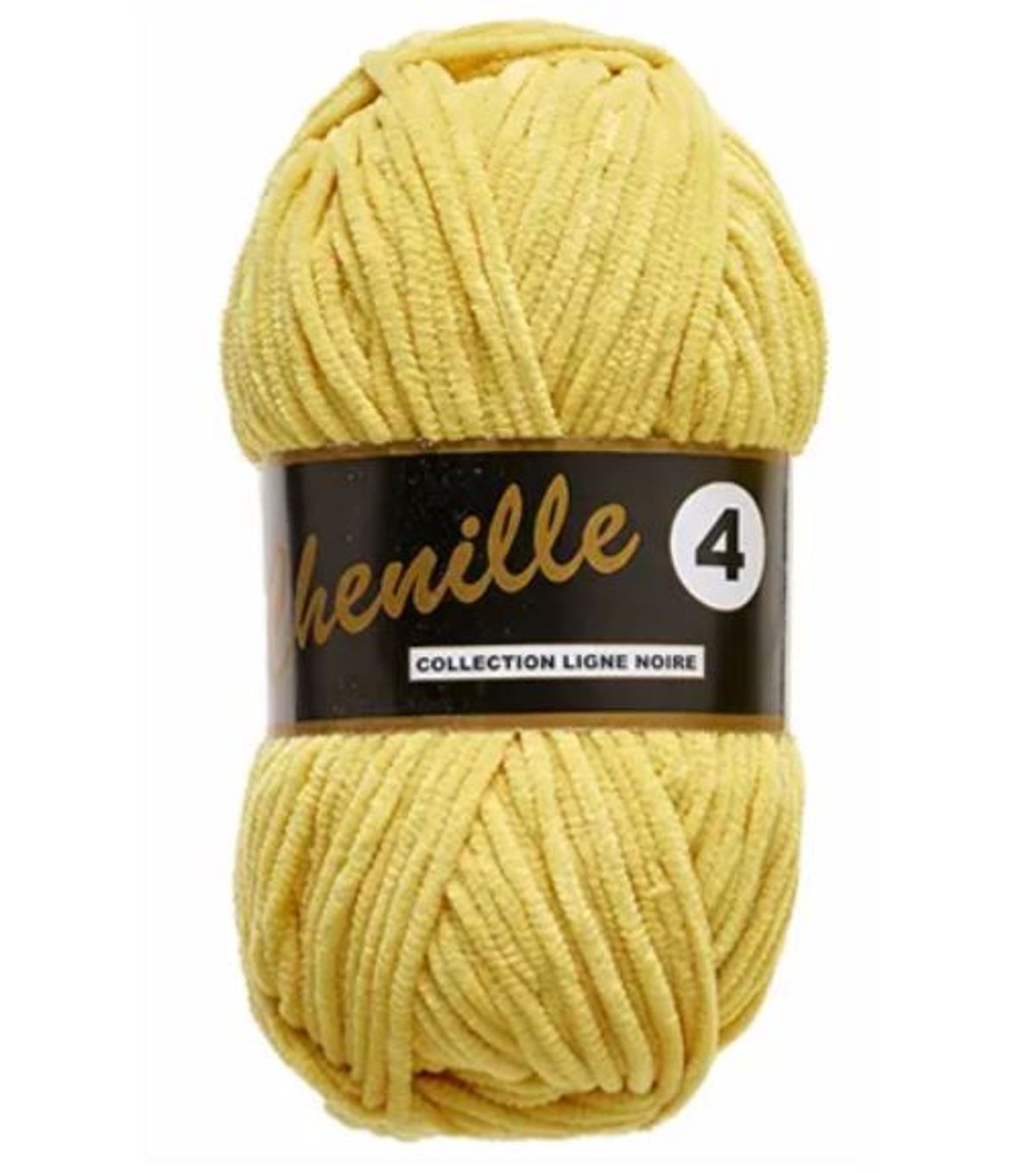 Chenille 4, gul, 50 g, nr. 510