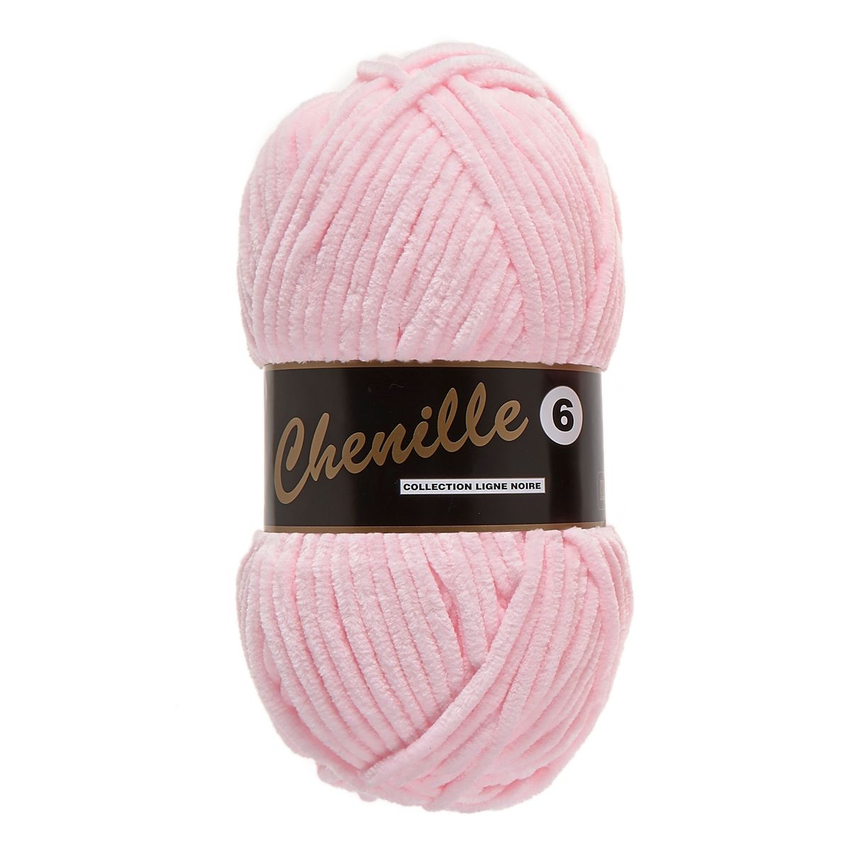 Chenille 6, baby lyserød, 100 g, nr. 710