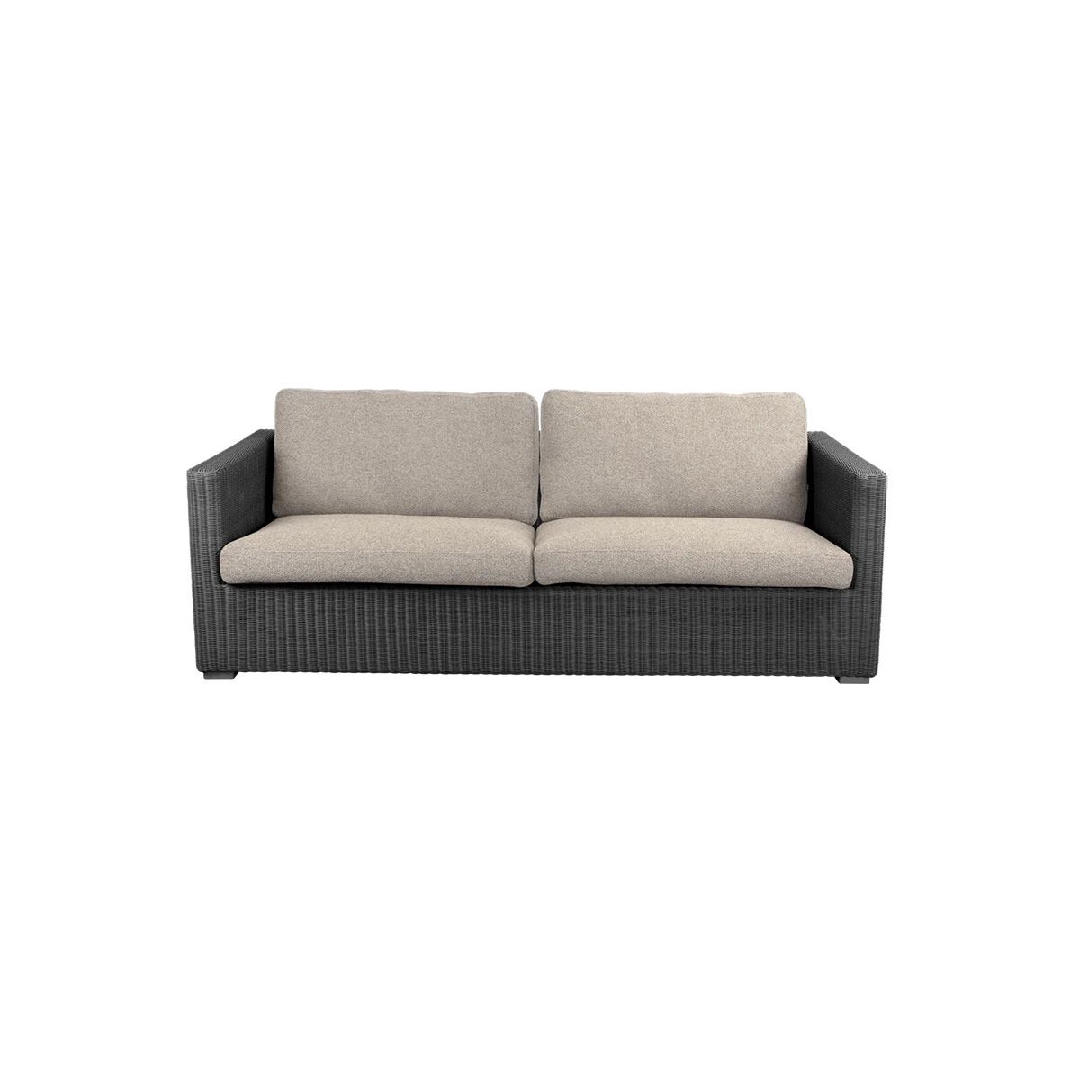 Chester 3-pers Loungesofa fra Cane-line (Graphite, Desert Sand, Cane-line Rise)