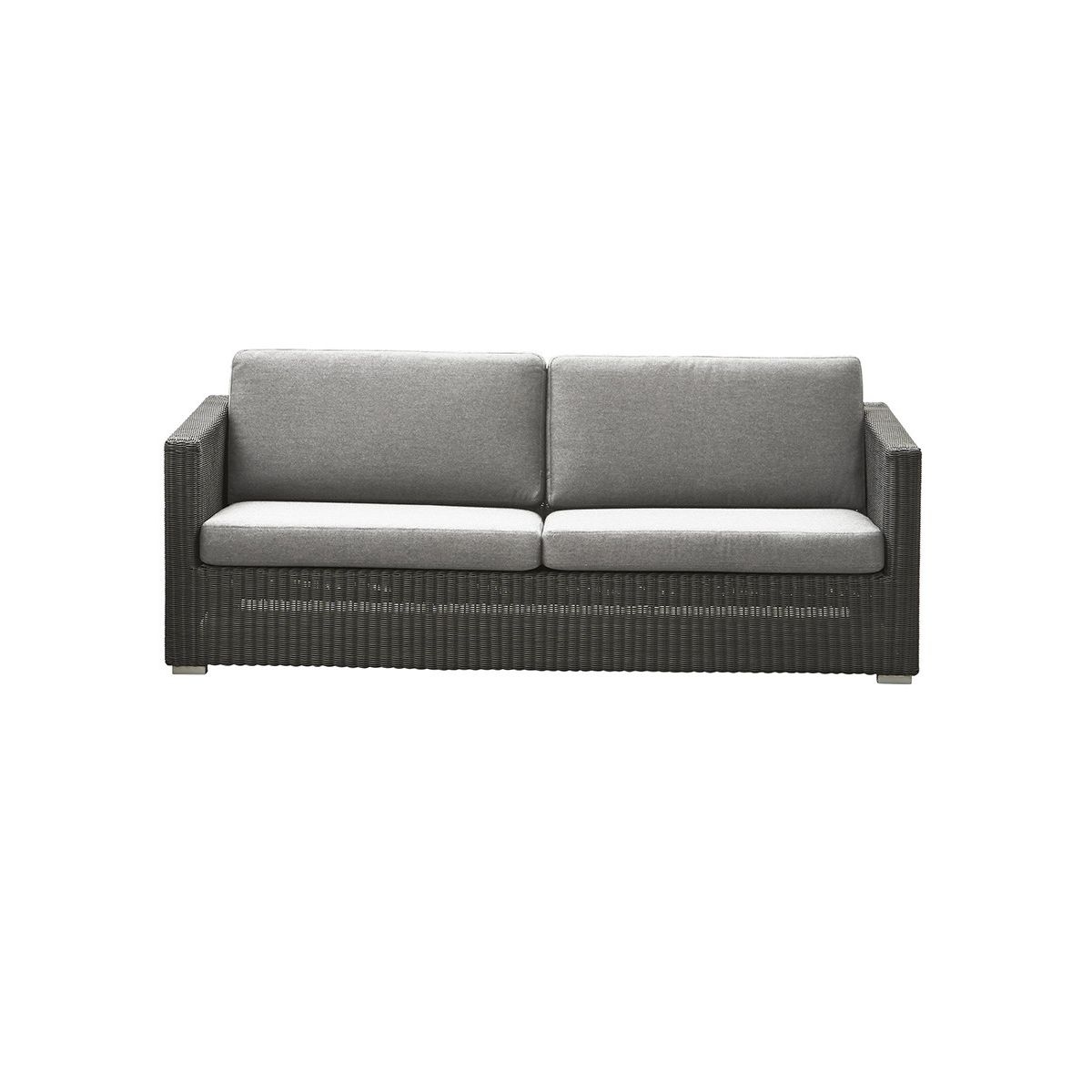 Chester 3-pers Loungesofa fra Cane-line (Graphite, Light grey, Cane-line Natté)