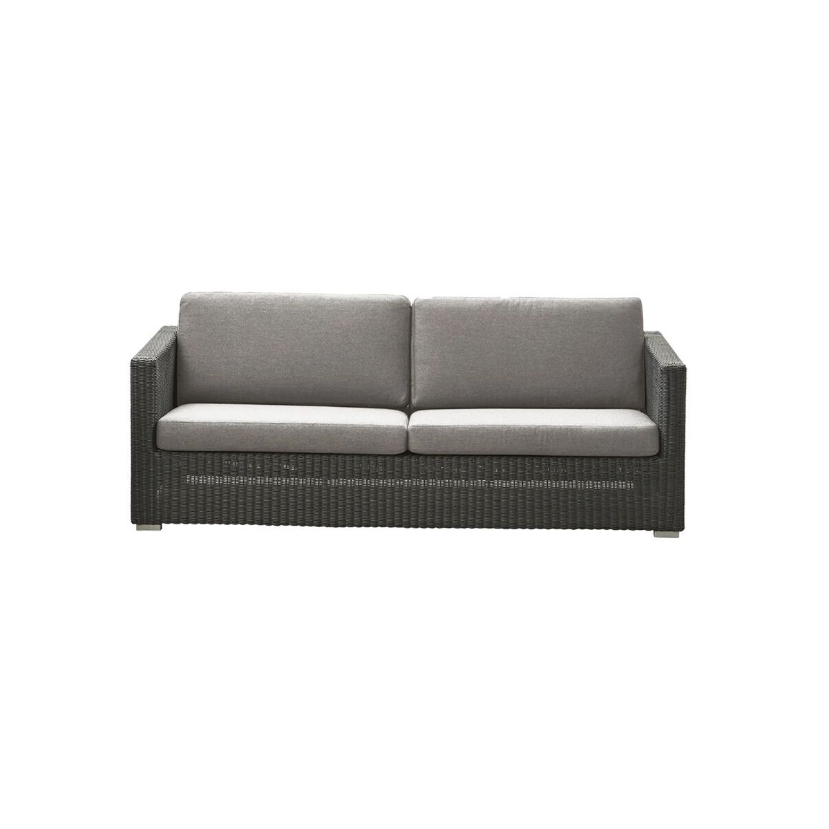 Chester 3-pers Loungesofa fra Cane-line (Graphite, Taupe, Cane-line Natté)