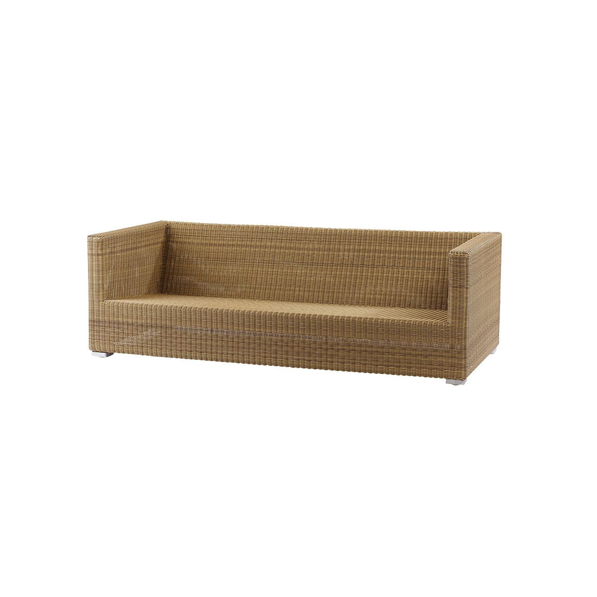 Chester 3-pers Loungesofa fra Cane-line (Natural, Ingen hynde)