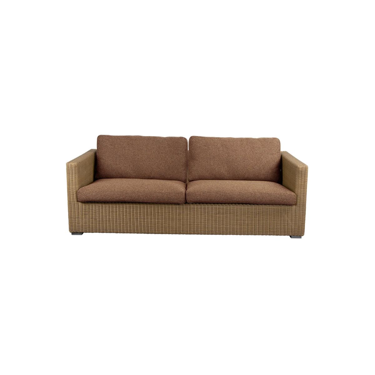 Chester 3-pers Loungesofa fra Cane-line (Natural, Umber Brown, Cane-line Rise)