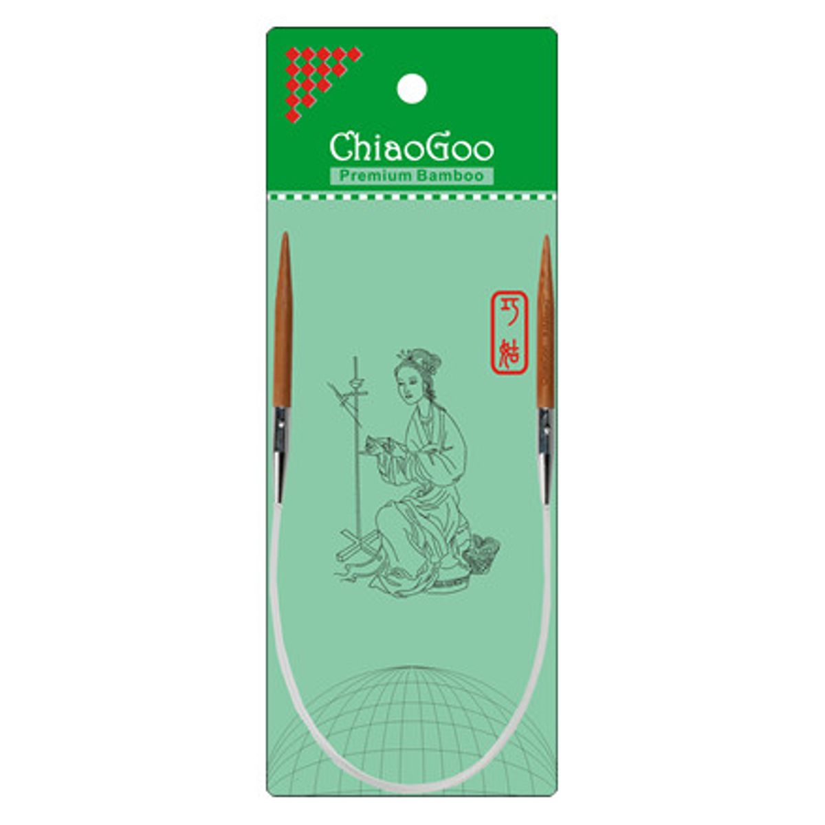 ChiaoGoo Bamboo Rundpinde Bambus 40 cm 3,5 mm Patina