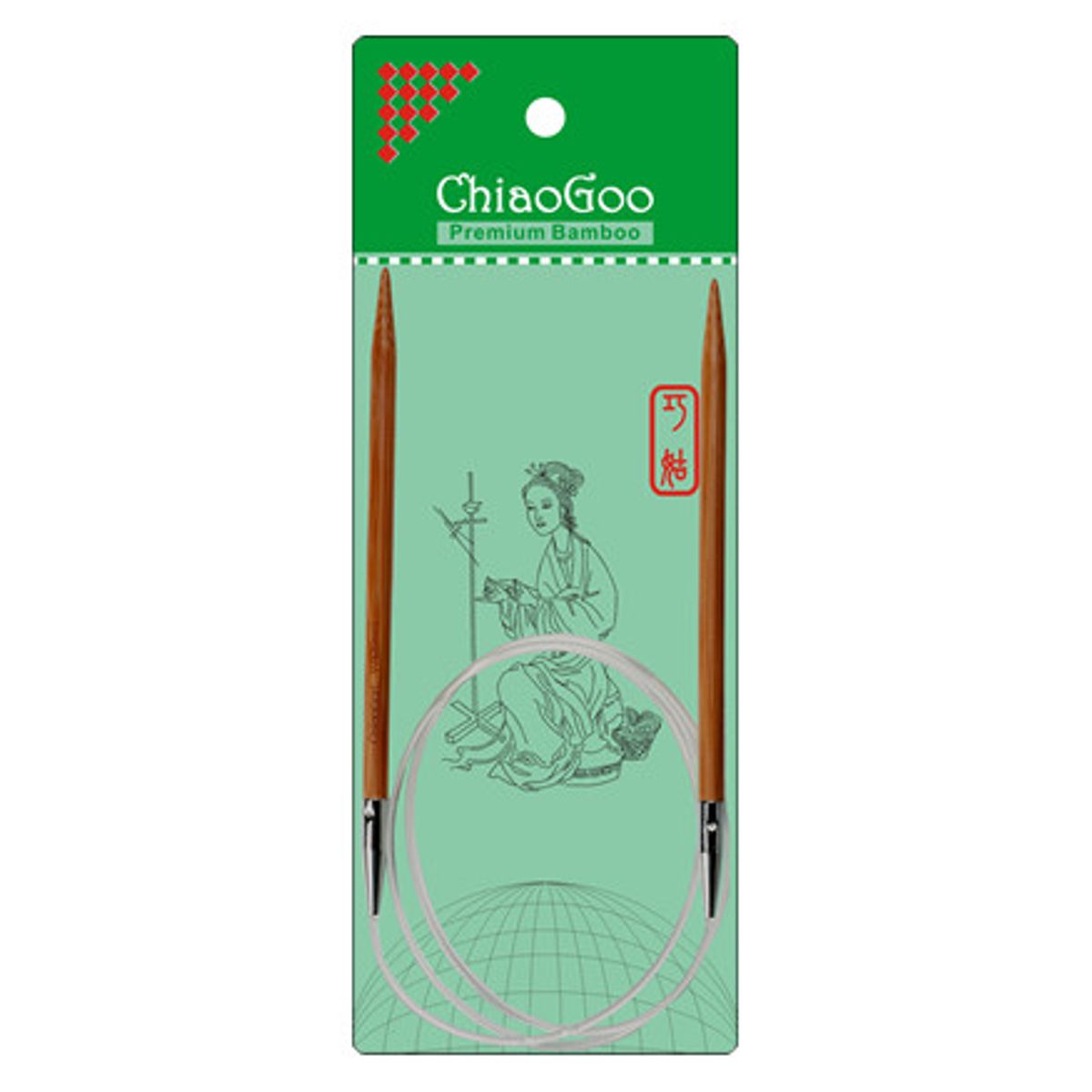 ChiaoGoo Bamboo Rundpinde Bambus 80 cm 5 mm Patina