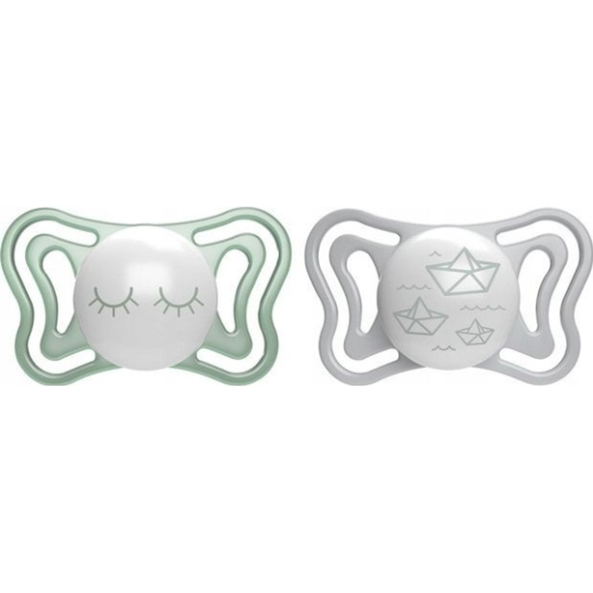 Chicco-710394- Physio Light Pacifier 6-36M Sil 2Pcs Lumi