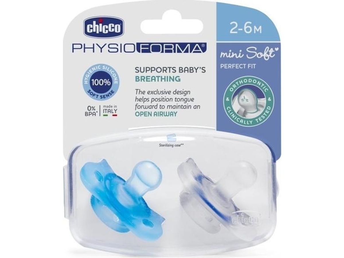 Chicco 732312-Soothing Pf Mini So Ft Silik. 2 Pcs