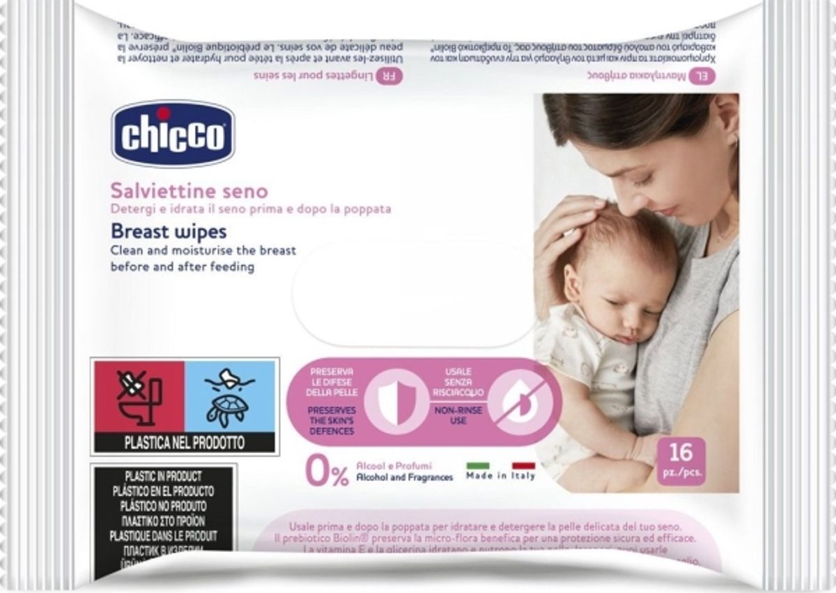 Chicco 916500-Breast Tørrebørnestøjer 16Stk