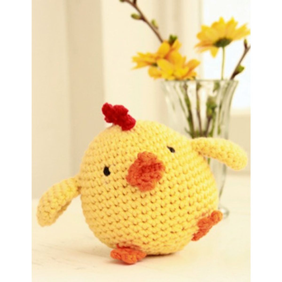 Chicken Little by DROPS Design - Påskekylling Hækleopskrift 12 cm - One Size