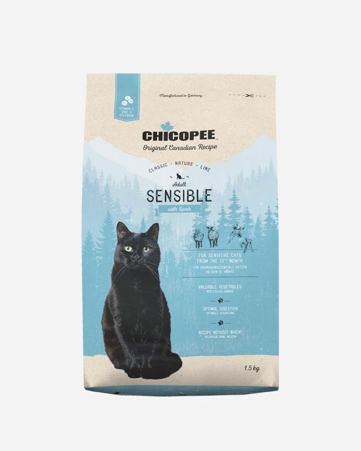 Chicopee Classic Nature Line Cat Adult Sensible - Lam - 1.5 kg