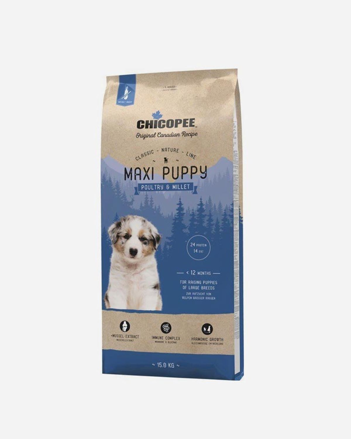 Chicopee Classic Nature Line Maxi Puppy - Kylling og Hirse - 15 kg