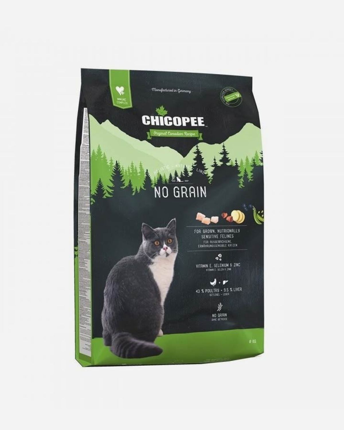 Chicopee Holistic Nature Line Cat No Grain - 8 kg - kornfrit