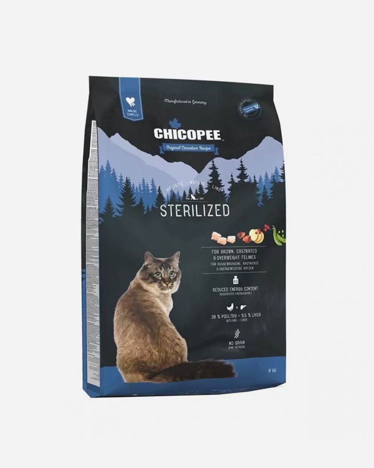 Chicopee Holistic Nature Line Cat Sterilized - 8 kg - kornfrit