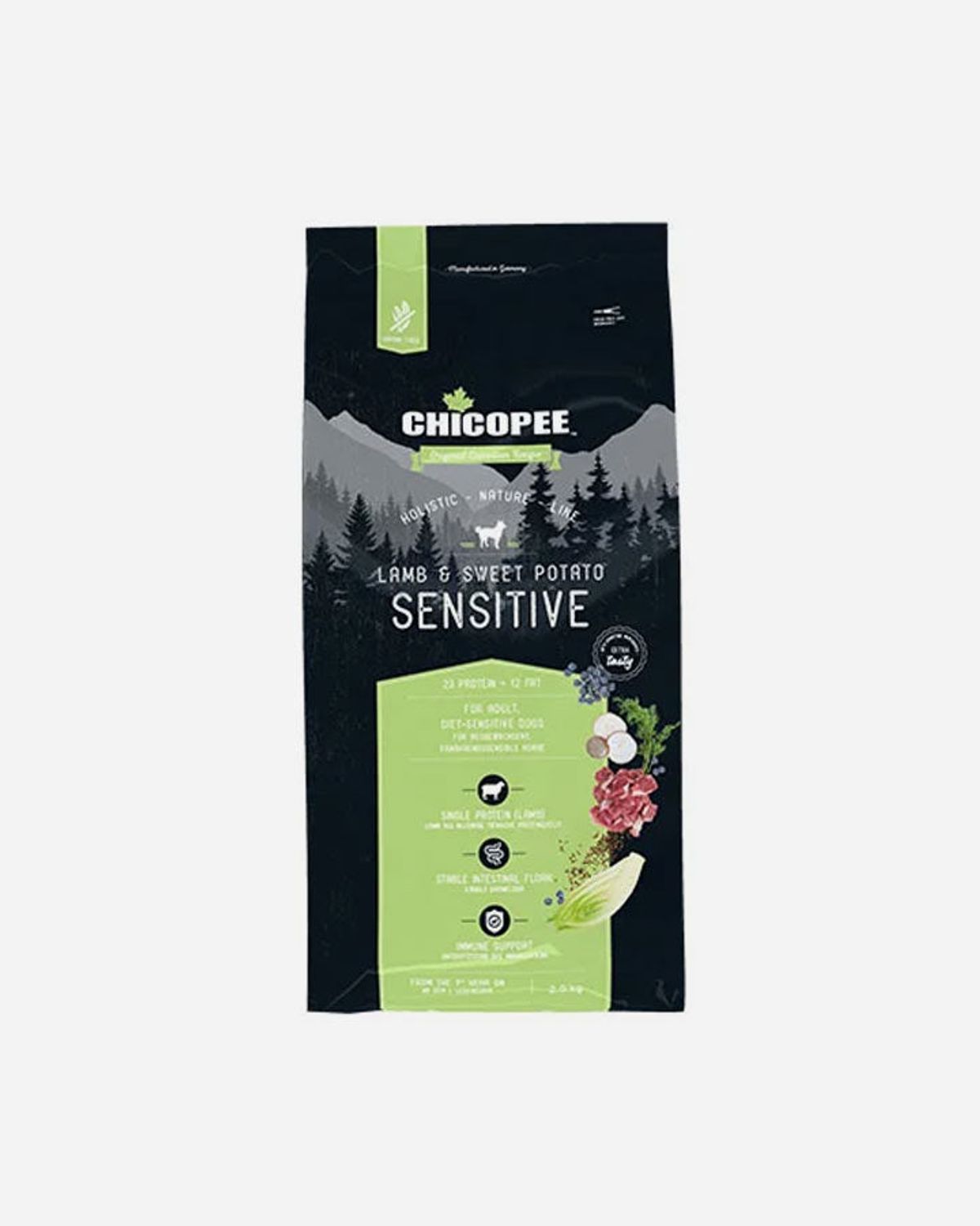 Chicopee Holistic Nature Line Sensitive - Lam og Sød kartoffel - 2 kg