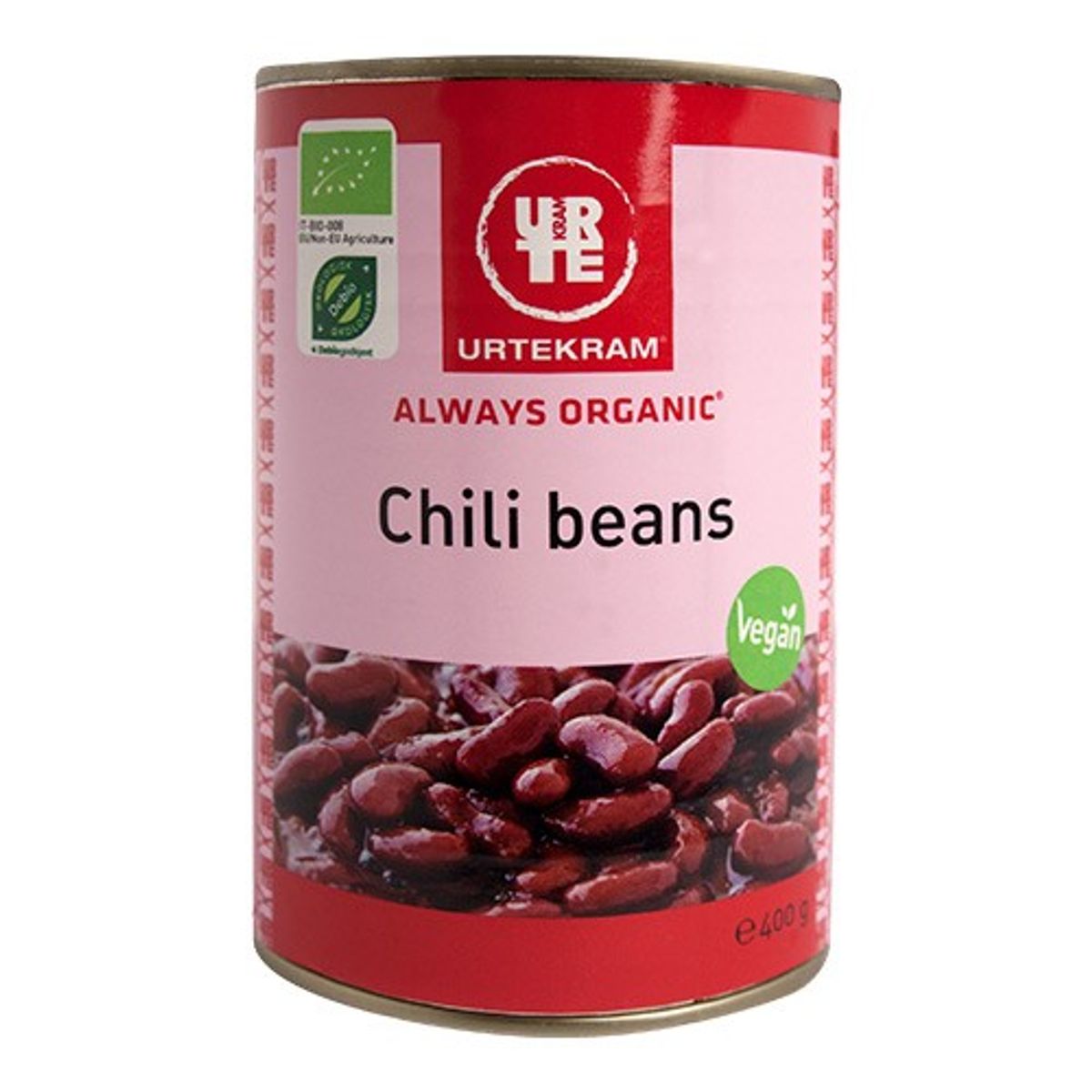 Chili beans dåse Økologisk - 400 gram - Urtekram