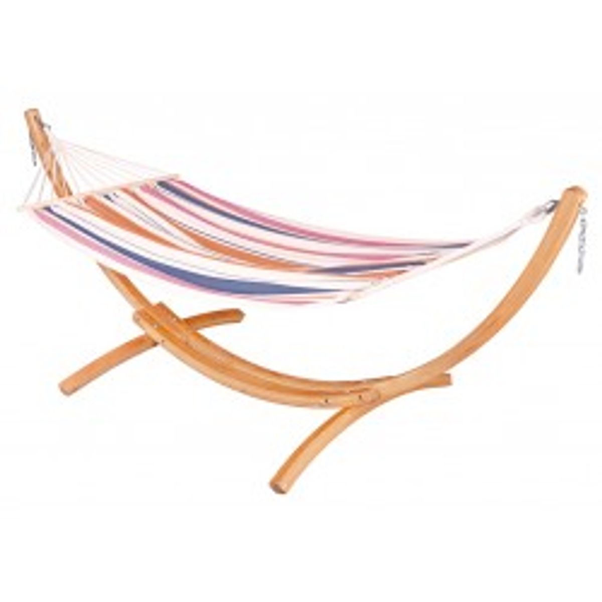 Chillounge ® Wood Set (single, Sunrise, Nature) - Hængekøje