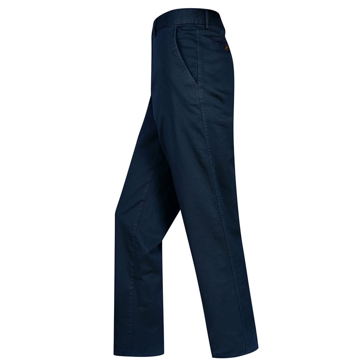 Chino buks, marineblå m. stretch - 46R