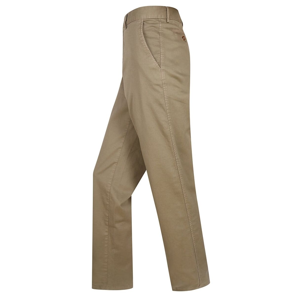 Chino buks, sandfarvet m. stretch - 32L