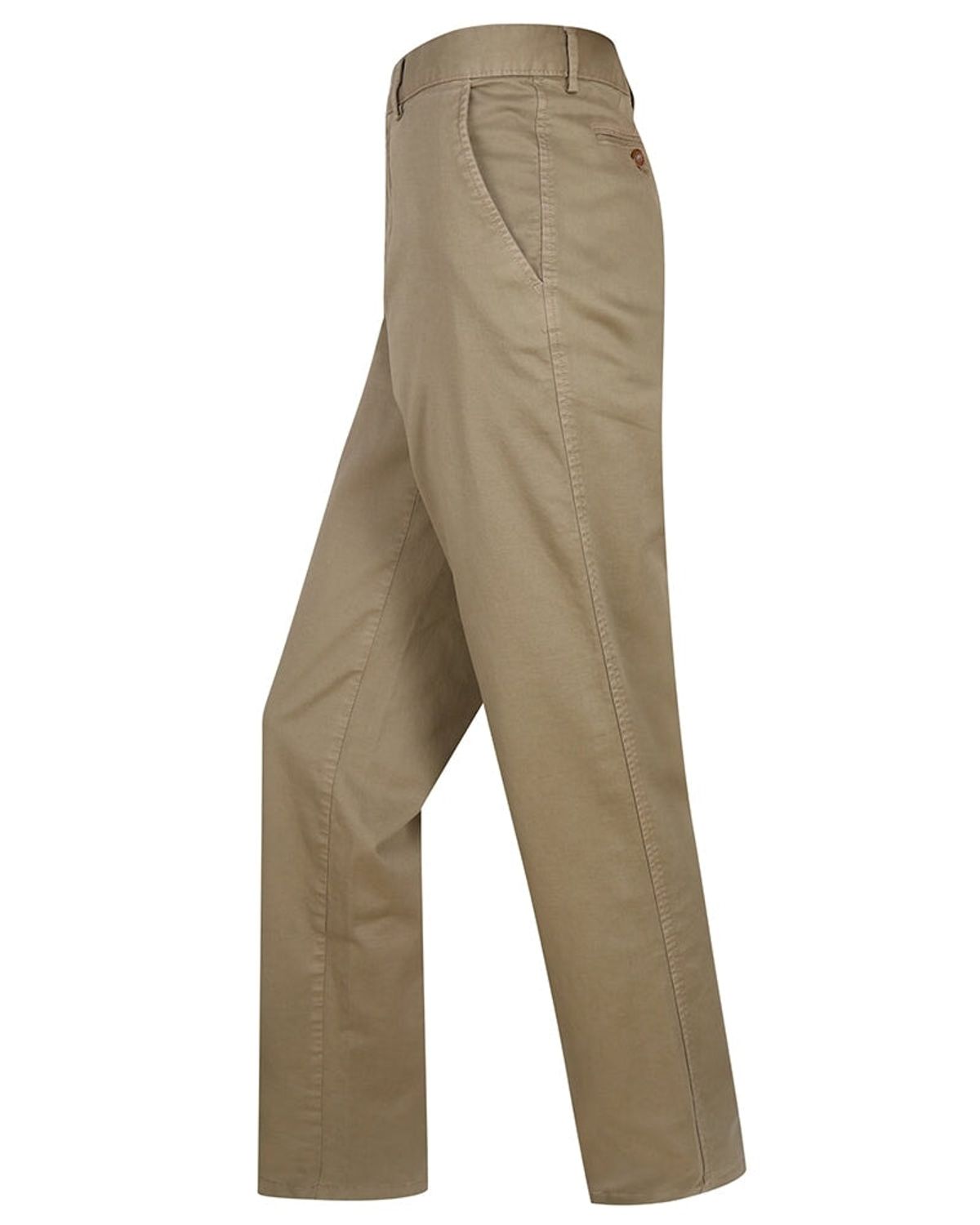 Chino buks, sandfarvet m. stretch - 34L