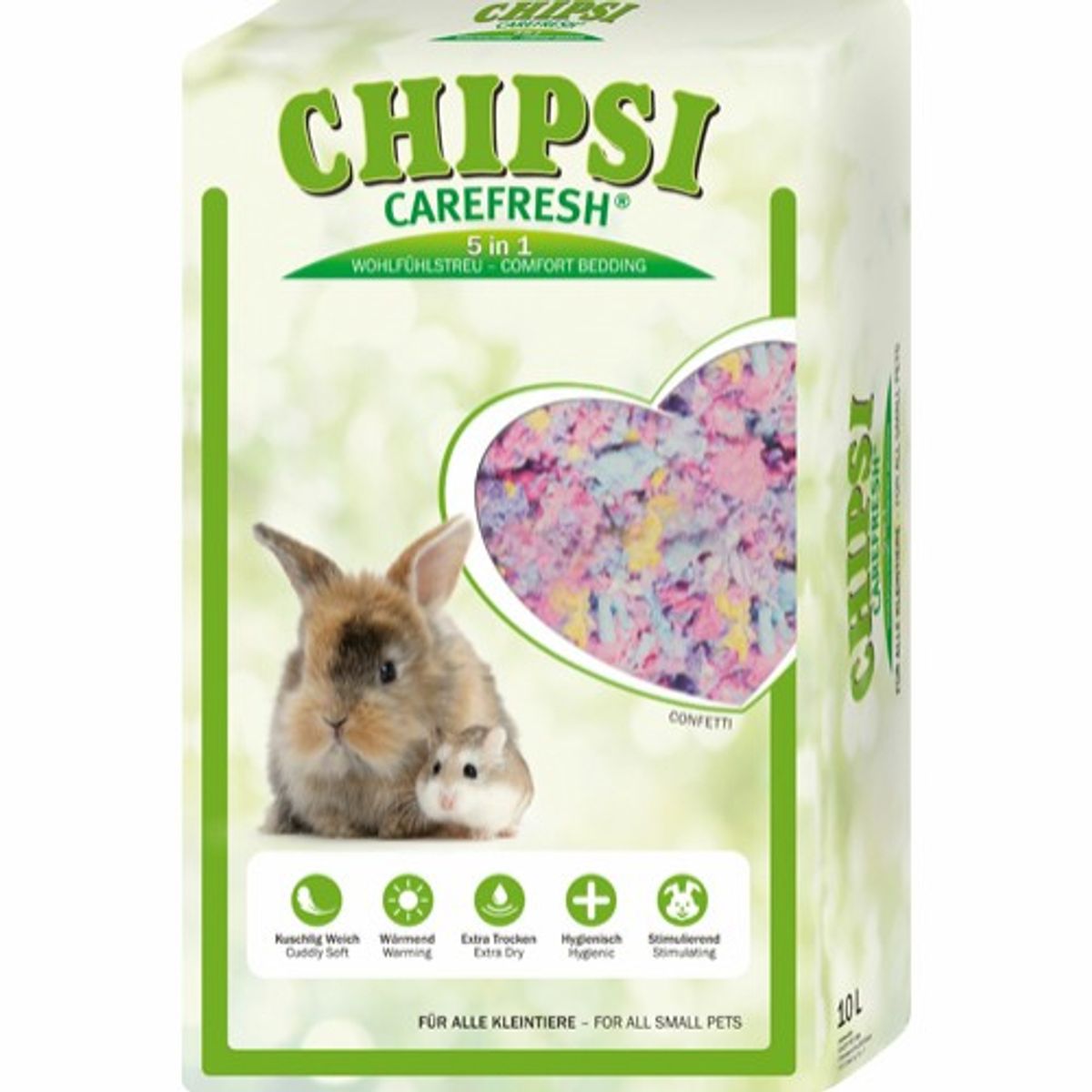 Chipsi CareFresh Color Bundstrøelse - Confetti - 10L/1kg