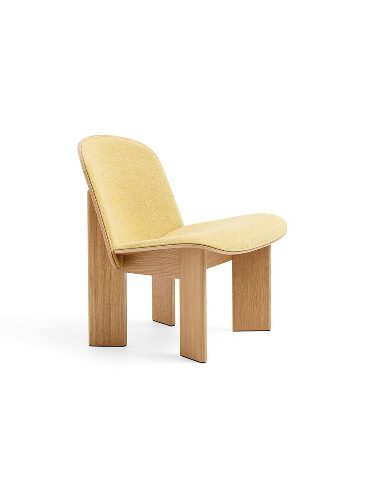 Chisel Lounge Chair m/polstring fra Hay (Lakeret eg / Hallingdal 407)