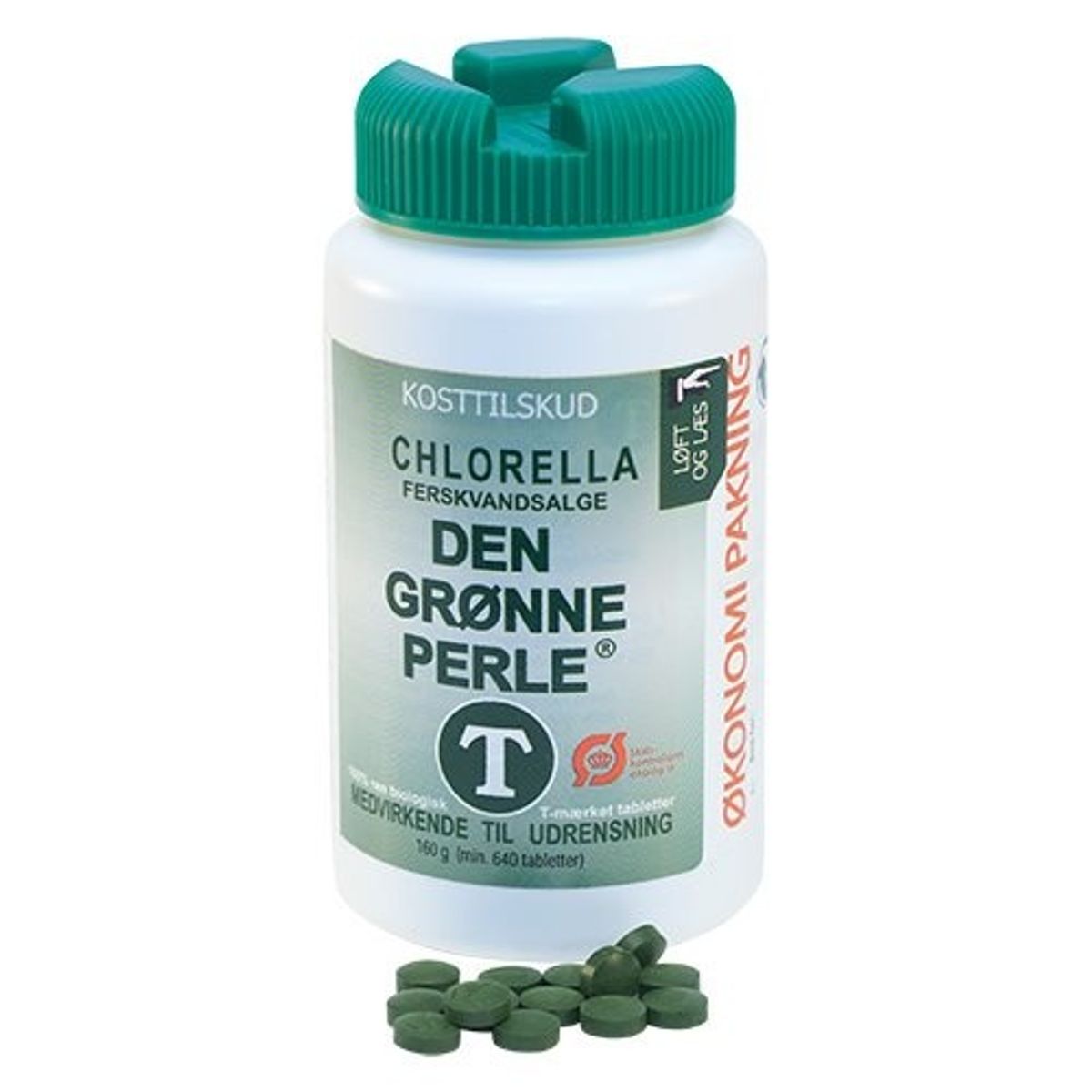 Chlorella - Den grønne perle - 640 tabletter