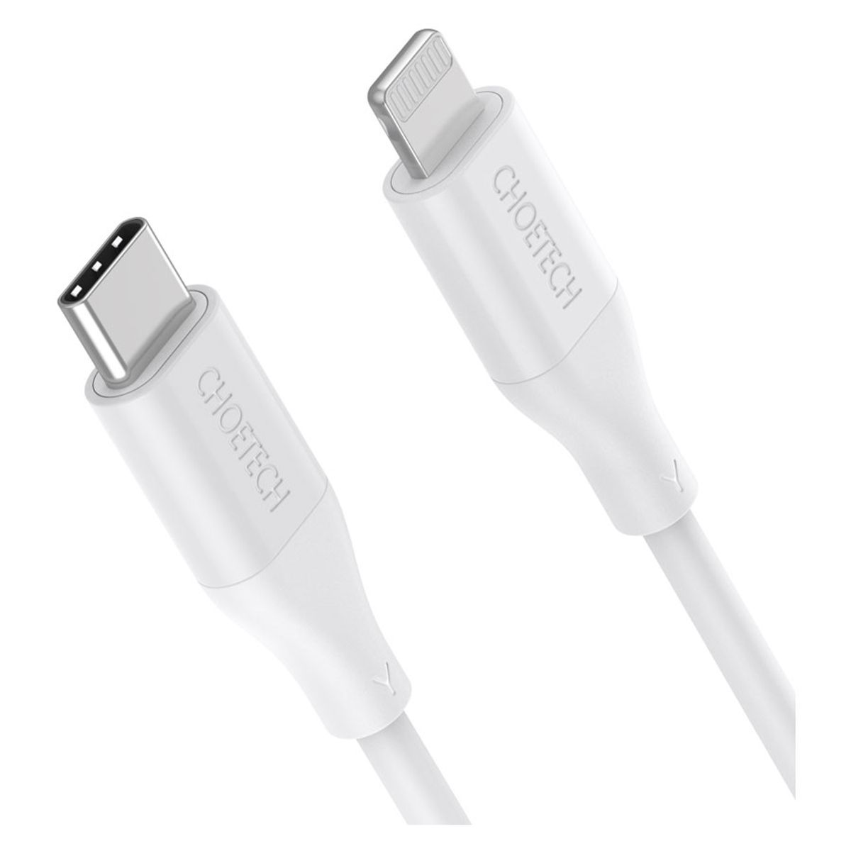 Choetech 1,2m USB-C - Lightning Kabel, Hvid