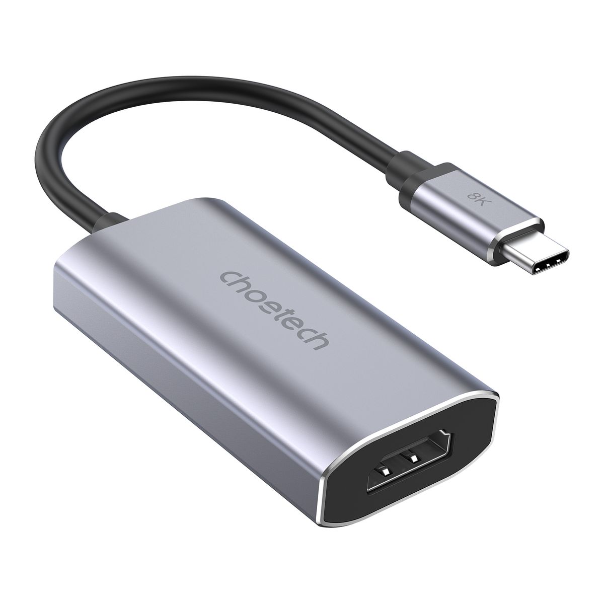 Choetech Hub, USB-C stik til HDMI, grå