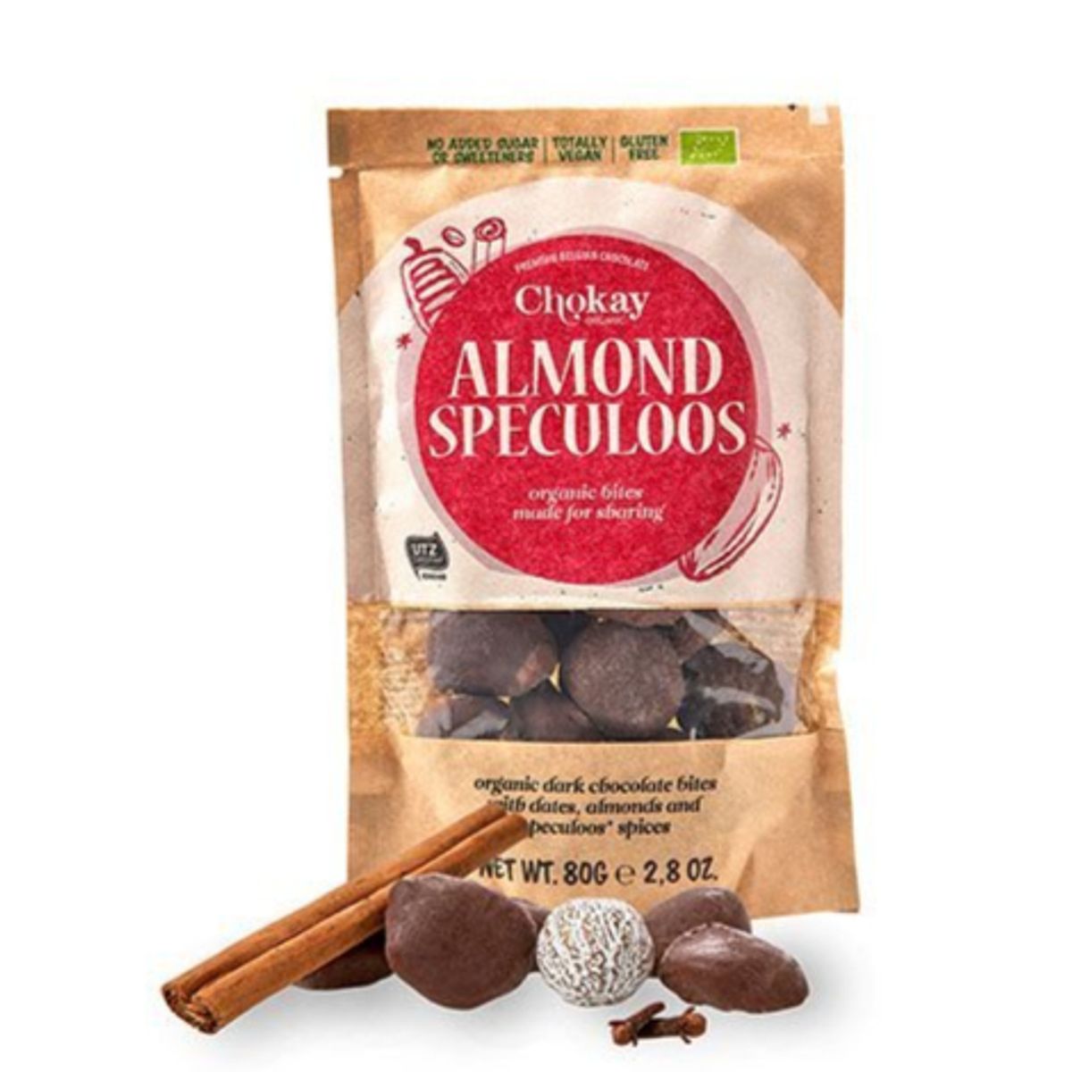 Chokay Snack bite Almond Speculoos Ø, 80g