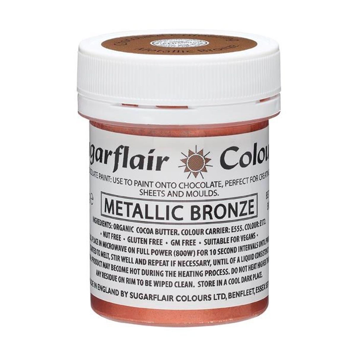 Chokolade maling Metallic Bronze 35 g - Sugarflair