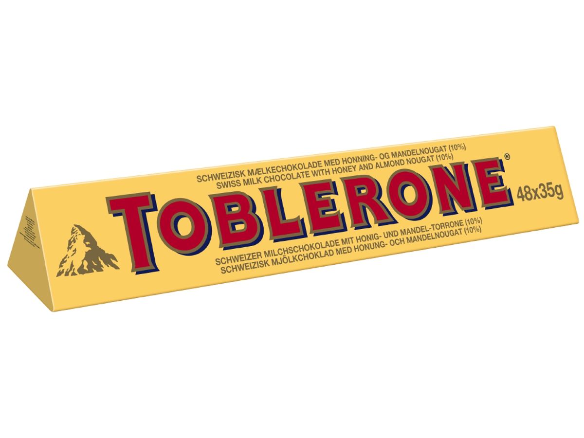 Chokolade Toblerone XL 1,68 kg.