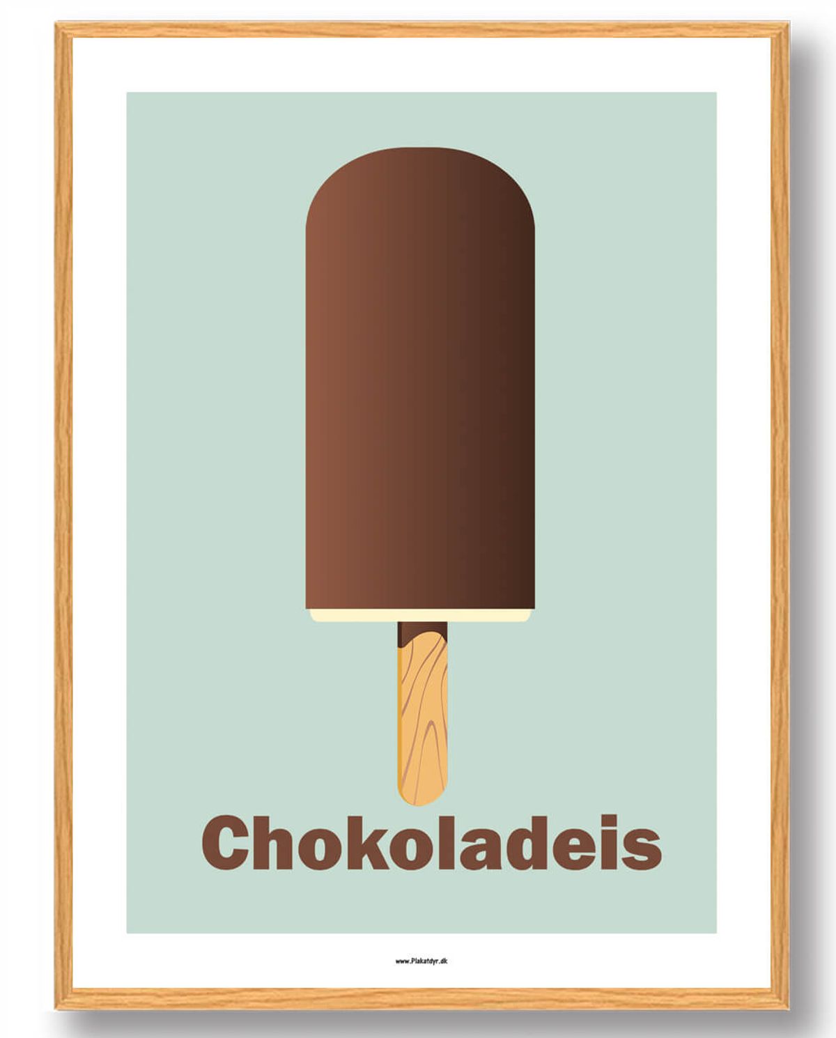 Chokoladeis - plakat (Størrelse: L - 50x70cm (B2))