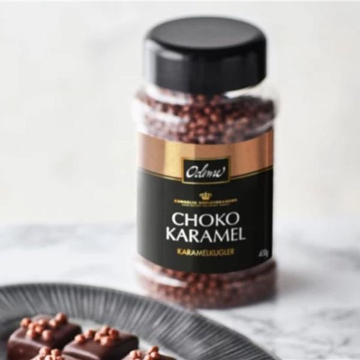 Chokoladetopping Med Karamel Odense Marcipan 400g